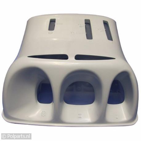 Zeepbak compleet -3 vakken- - Bauknecht/Whirlpool - 02741070 - 8713411110610 - 02741070001 - 481075258622 - 0.27.41.07-0