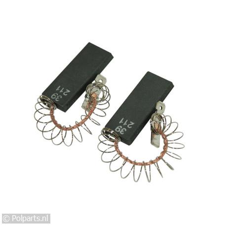 KoolborstelSet 12x5 veer/klem - Bauknecht/Whirlpool - 02747050 - 02747050001 - 481236248434 - 0.27.47.05-0 - 2747050001 - 8713411185045