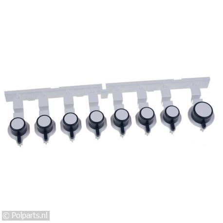 Knop drukknoppen 8 Stuks - Bauknecht/Whirlpool - 02753790 - 8713411110887 - 02753790001 - 481241029561 - 0.27.53.79-0