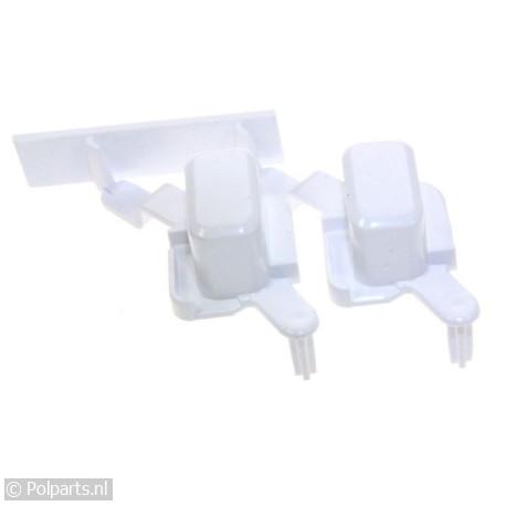 Drukknop bediening wit - Bauknecht/Whirlpool - 02753870 - 8713411110962 - 02753870001 - 481071425541 - 0.27.53.87-0