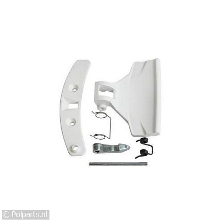 Deurgreep Set compleet -wit- - AEG/Electrolux/Zanussi - 04229340 - 8713411112638 - 04229340001 - 50292028003 - 0.42.29.34-0