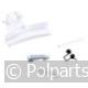 Deurgreep-set compleet -wit- - AEG/Electrolux/Zanussi - 4055304143 - 04229350 - 04229350001 - 0.42.29.35-0 - 7321423318712