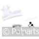 Deurgreep-set compleet -wit- - AEG/Electrolux/Zanussi - 4055304143 - 04229352 - 04229352001 - 0.42.29.35-2 - 4229352001