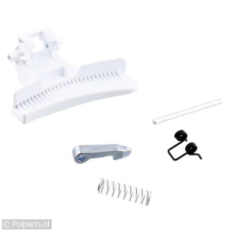 Deurgreep-set compleet -wit- - AEG/Electrolux/Zanussi - 4055304143 - 04229352 - 04229352001 - 0.42.29.35-2 - 4229352001