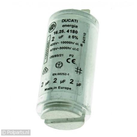 Condensator van magneetschakelaar 2uF - AEG/Electrolux/Zanussi - 20150020 - 8713411114229 - 20150020001 - 1250020813 - 2.01.50.02-0