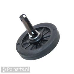 Loopwiel voor trommel met as
