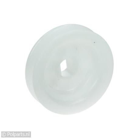 Snaarwiel met langwerpig gat - AEG/Electrolux/Zanussi - 1258654100 - 24219010 - 8713411118753 - 24219010001 - 2.42.19.01-0