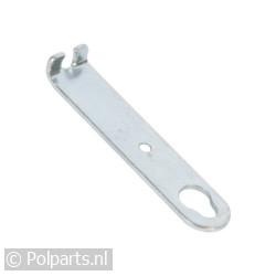 Beugel tussen kabel en scharnier