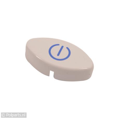 Knop aan/uit drukknop wit - Indesit/Ariston-Blue Air - 30253110 - 8713411121456 - 30253110001 - C00143006 - J00143006 - 3.02.53.11-0 - 143006