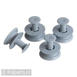 Wiel van bovenste rek