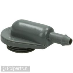 Huis van sproeikop boven