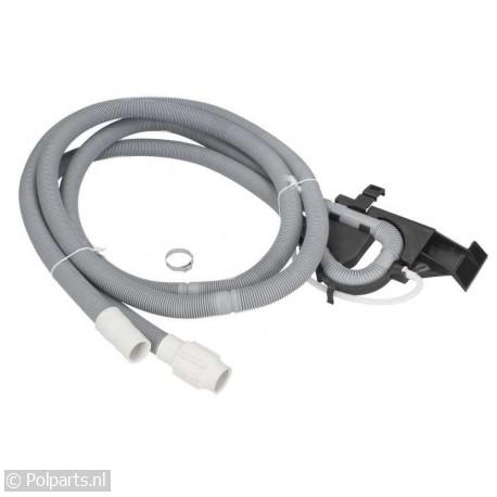 Afvoerslang 3,75 meter compleet met ventiel - Bauknecht/Whirlpool - 32710040 - 8713411127137 - 32710040001 - 481010441234 - 3.27.10.04-0 - 8015250119824