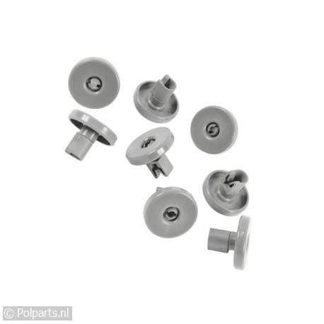 Wiel van onderkorf 8 Stuks - AEG/Electrolux/Zanussi - 50286965004 - 34223090 - 8713411129704 - 34223090001 - 3.42.23.09-0