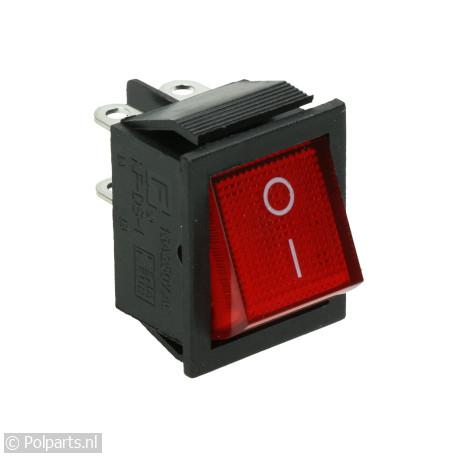 Schakelaar invries -met rood lampje- - Universeel - 10004817 - 40056021 - 5021879094391 - 40056021001 - 432469 - 4.00.56.02-1