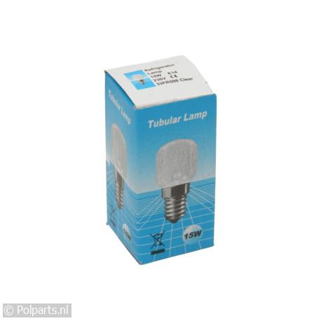 Koelkastlampje 15W E14 - Universeel - 8051411560036 - 40079010 - 5021879094544 - 40079010001 - 33FR598 - 8009935013798 - 8710295022930 - 4.00.79.01-0