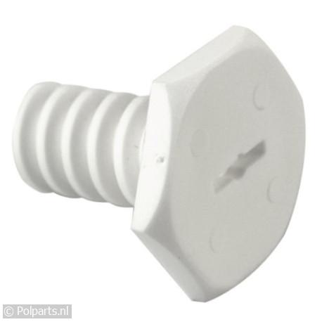 Stelpoot wit 17.7x40mm - Indesit/Ariston-Blue Air - 40245510 - 5021879186829 - 40245510001 - C00053419 - C00506981 - J00053419 - 4.02.45.51-0 - 506981