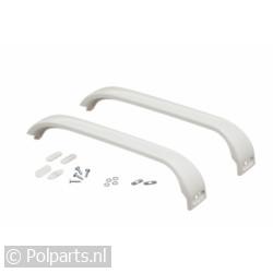 Handgreep 30.5cm Wit gebogen