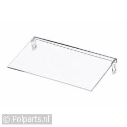 Klep van botervak transparant