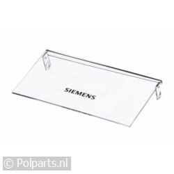 Klep van transparant 193x100mm