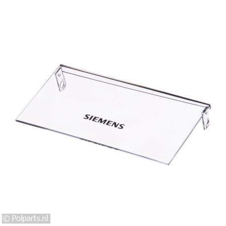 Klep van transparant 193x100mm - Bosch/Siemens - 40545990 - 8713411135200 - 40545990001 - 00498929 - 4.05.45.99-0 - 498929