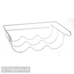 Flessenrek hangend aan schap wit