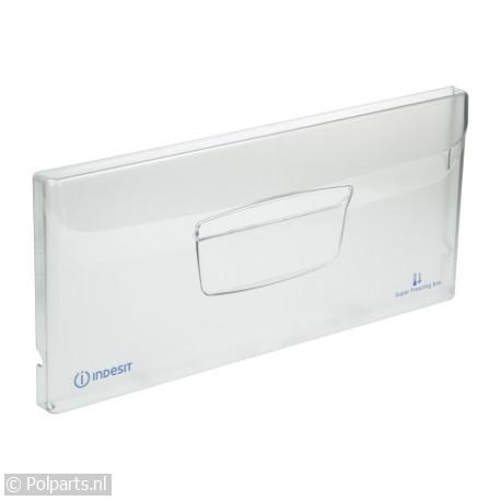 Frontpaneel vrieslade 388x197mm - Indesit/Ariston-Blue Air - 42245190 - 8713411136436 - 42245190001 - C00291478 - J00291478 - 4.22.45.19-0 - 291478