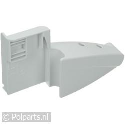 Bevestigingsplaatje van flessenrek links