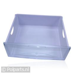 Vrieslade wit met transparant klep