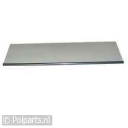 Glasplaat in deur van flessenrek 460x110mm