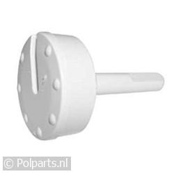 Knop van thermostaat wit klein