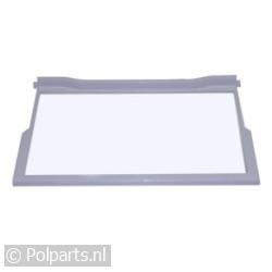 Glasplaat 475 x 290 x 5mm met strip