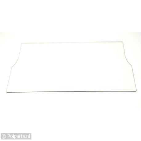 Glasplaat 473 x 285 x 4mm met groefje - Bauknecht/Whirlpool - 42744300 - 8713411139628 - 42744300001 - 481050307751 - 4.27.44.30-0