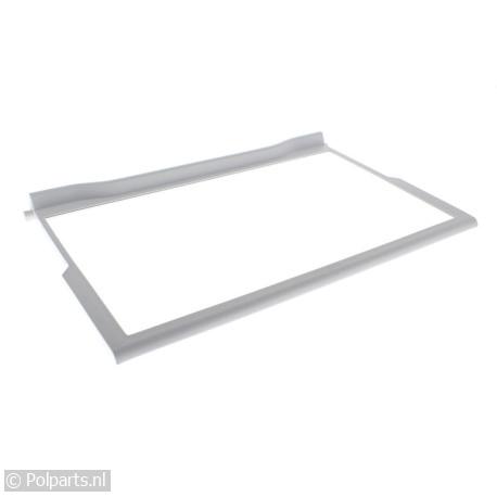Glasplaat compleet met randen - Bauknecht/Whirlpool - 42744540 - 42744540001 - 481010643010 - 4.27.44.54-0 - 8713411189722