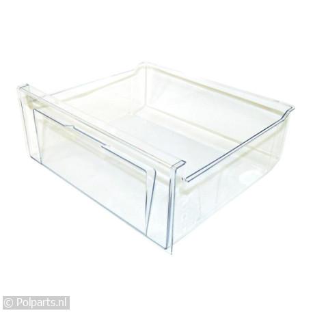 Groentebak transparant 410x350x125mm - Bauknecht/Whirlpool - 42746030 - 8713411140358 - 42746030001 - 480132101021 - 4.27.46.03-0