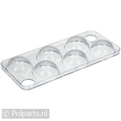 Eierrekje voor 6 eieren transparant