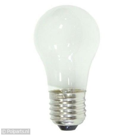 Lampje 40W 250V E27 - Bauknecht/Whirlpool - 42779050 - 8713411142345 - 42779050001 - 481213418056 - 480132100815 - 4.27.79.05-0