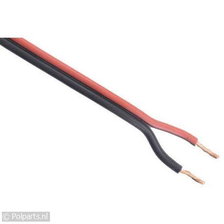 Luidsprekersnoer 2x0,35 rood/zwart - Universeel - 51503120 - 8711332066023 - 51503120001 - 0126917 - 5.15.03.12-0