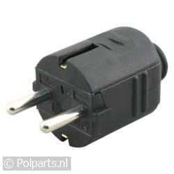 Stekker zwart met Randaarde