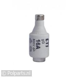 Zekering 16A 500V snel grijs -5 Stuks-