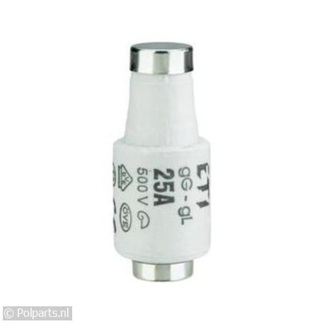 Zekering 25A 500V traag geel -5 Stuks- - Universeel - 51523540 - 5021879188359 - 51523540001 - 0042519 - 3838895000082 - 5.15.23.54-0