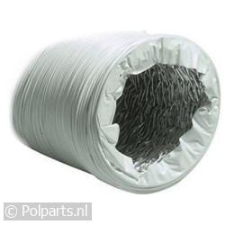 Slang 100mm wit -PVC met aluminium- 10 meter