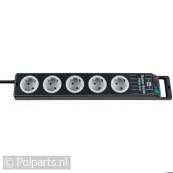 Tafelcontactdoos 3x1,5mm2 3500W 16A Zwart 2,5M