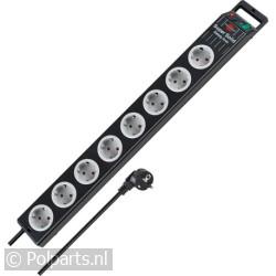 Tafelcontactdoos 3x1,5mm2 3500W 16A Zwart 2,5M