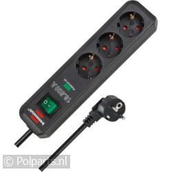 Tafelcontactdoos 3x1,5mm2 3500W 16A Antraciet 1,5M