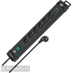 Tafelcontactdoos Premium-Line stekkerdoos met USB 6 Voudig 3m Tafelcontactdoos Premium-Line stekkerdoos met USB 6 Voudig 3m