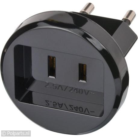 Verloopstekker USA - NL - Brennenstuhl - 53903040 - 4007123170708 - 53903040001 - 1508500 - 4007123645848 - 1508500010 - 5.39.03.04-0