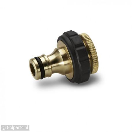 Kraanaansluiting messing G3/4 met G1/2 reduceerstuk - Karcher - 54150250 - 4039784288942 - 54150250001 - 26450130 - 5.41.50.25-0