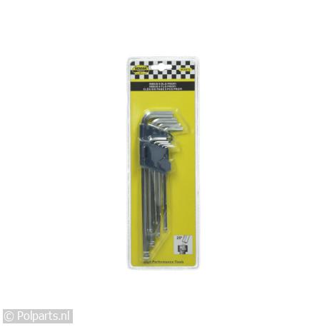 InbussleutelSet 9-delig met kogelkop - Arrow-Tech - 55012510 - 8717344990073 - 55012510001 - 005875 - 8714892321199 - 8717729114278 - 5.50.12.51-0