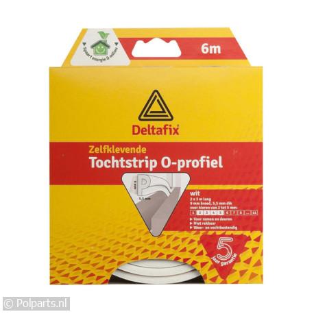 Tochtstrip O profiel zelfklevend - Deltafix - 55502012 - 8711517001474 - 55502012001 - 147 - 5.55.02.01-2