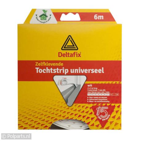 Tochtstrip Universeel Wit 9mm - Deltafix - 55502232 - 8711517001276 - 55502232001 - 127 - 5.55.02.23-2
